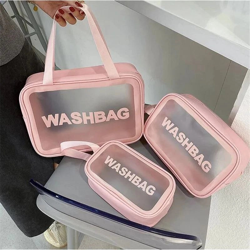 طقم شنط Wash Bag - وتر بروف * جلد