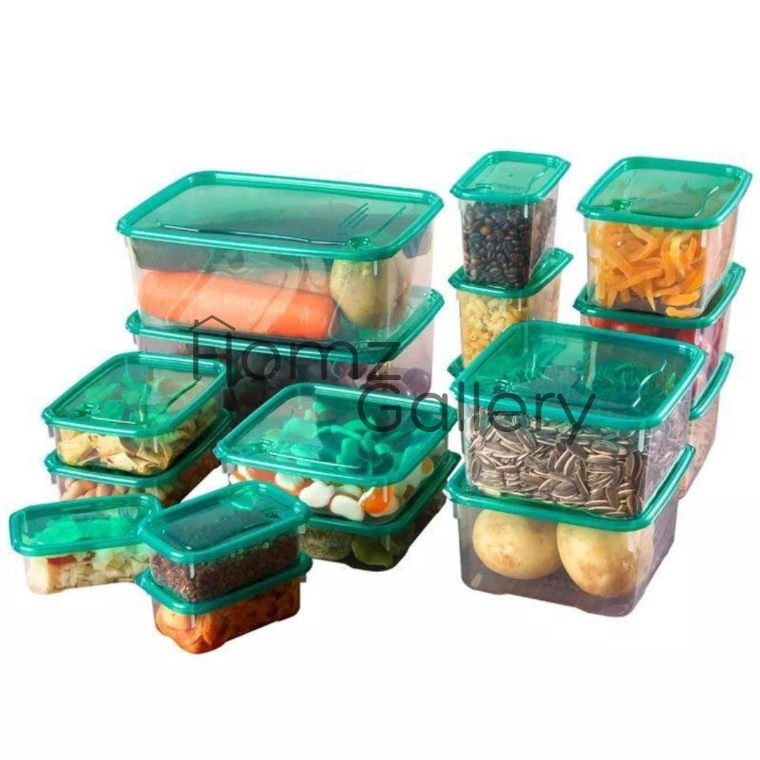 طقم علب ثلاجة 17 قطعة