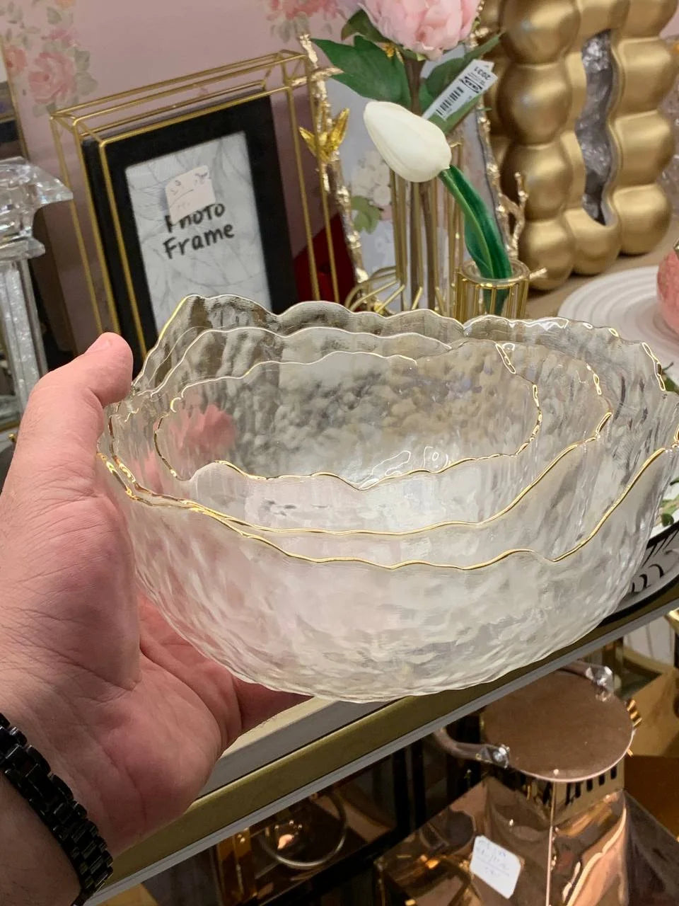 طقم بولات زجاج 3 قطع