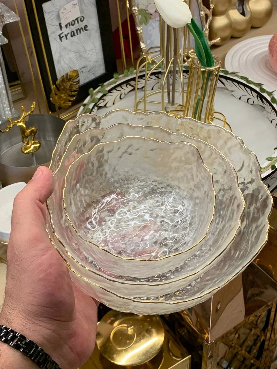 طقم بولات زجاج 3 قطع