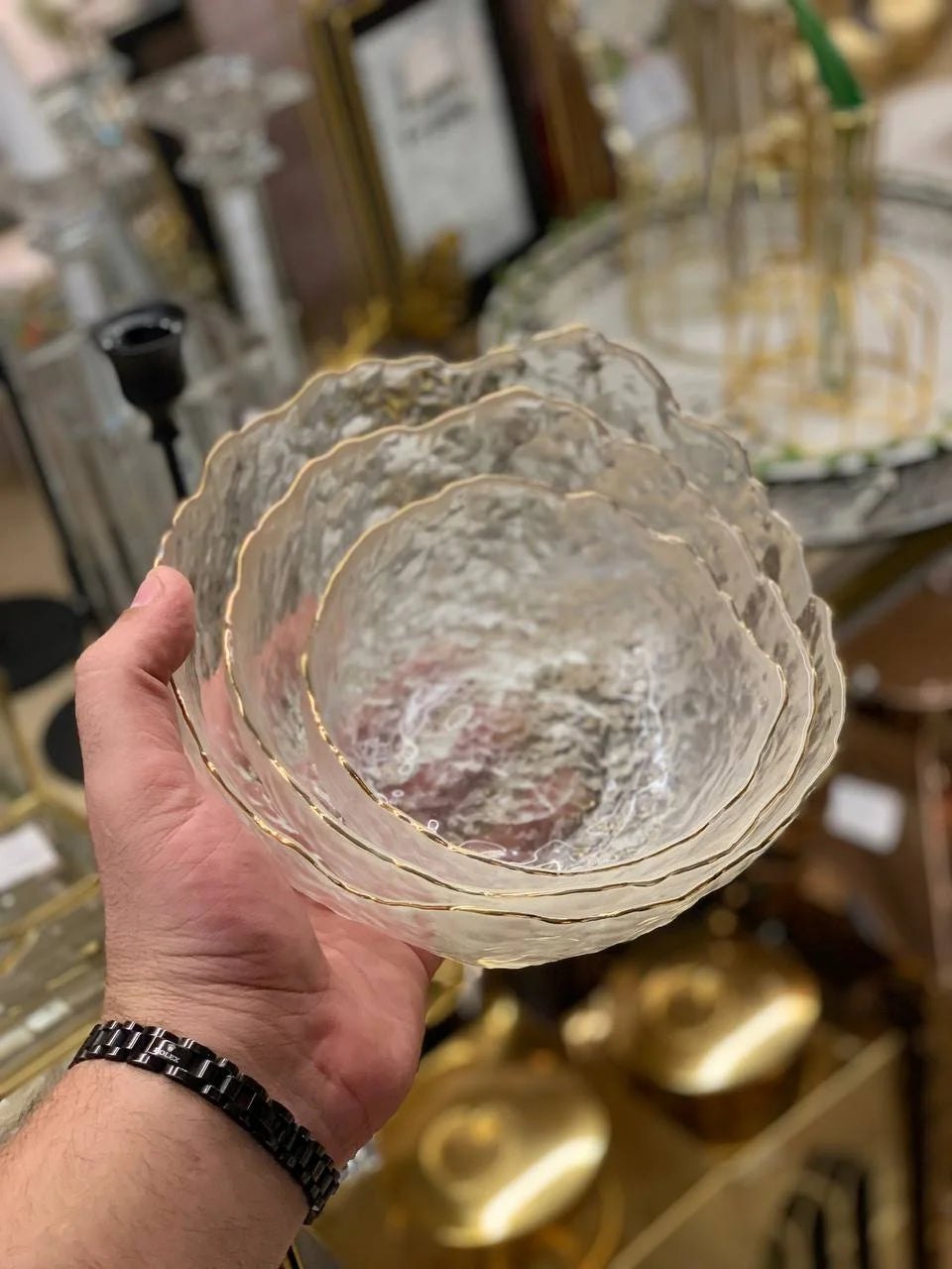 طقم بولات زجاج 3 قطع
