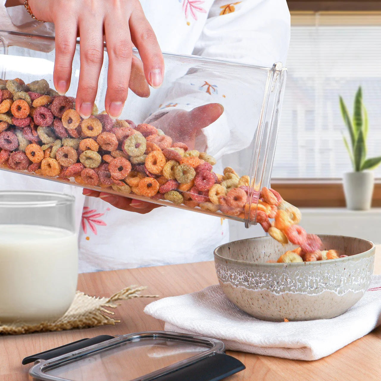 طقم علب ثلاجة اكريلك 3 قطع