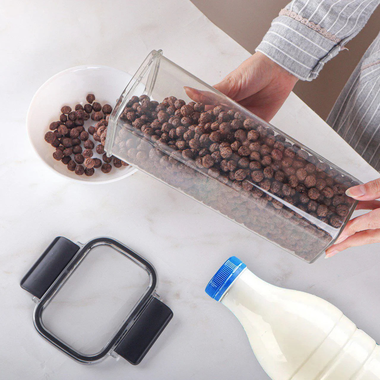طقم علب ثلاجة اكريلك 3 قطع