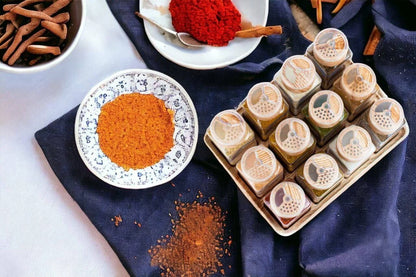 طقم توابل 12 برطمان و رف تنظيم